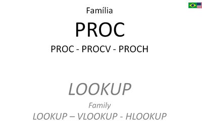 TUTORIAL – PROC PROCV PROCH / LOOKUP VLOOKUP HLOOKUP